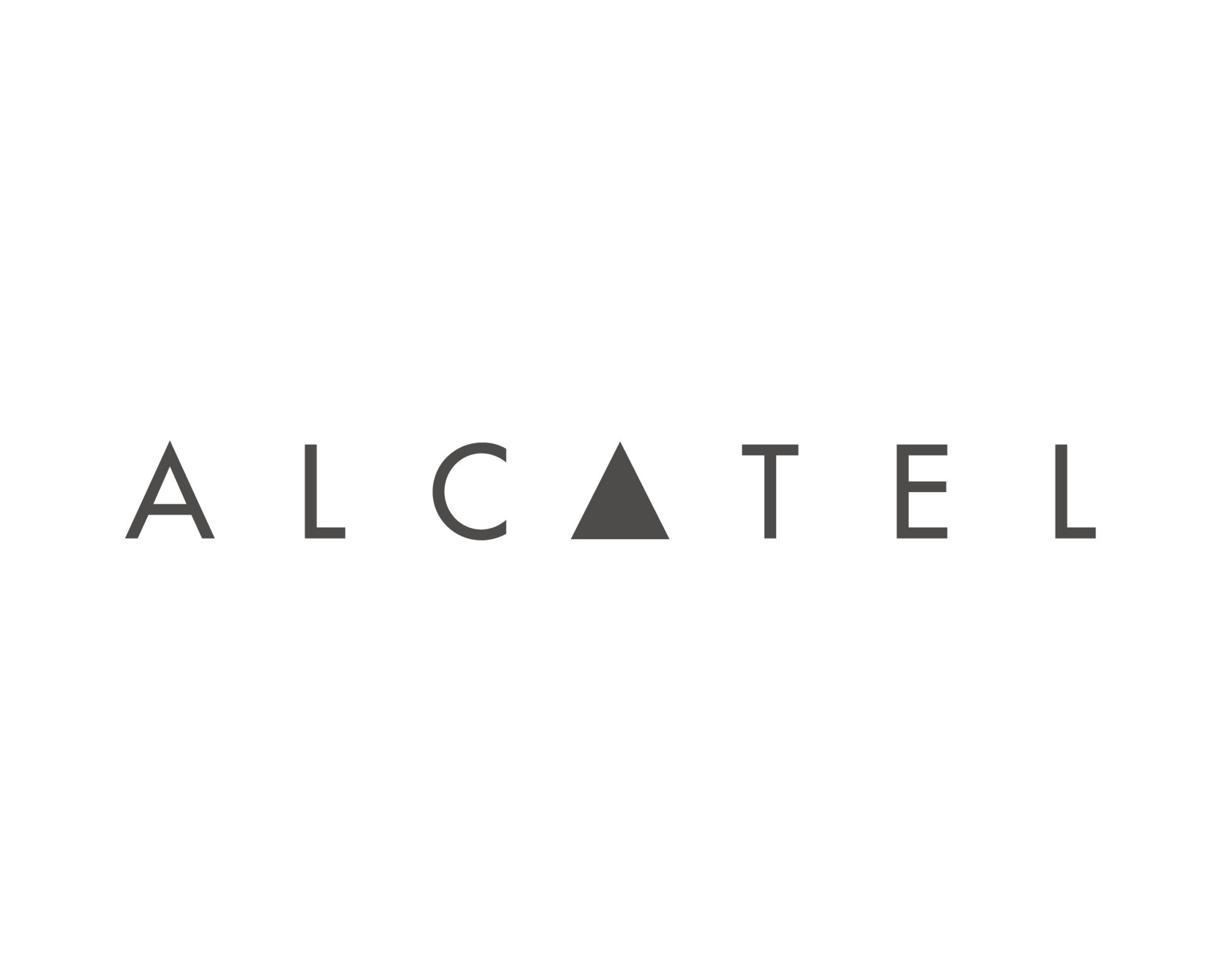 Alcatel Brand Logo Phone Symbol Name Gray Design Mobile Vector