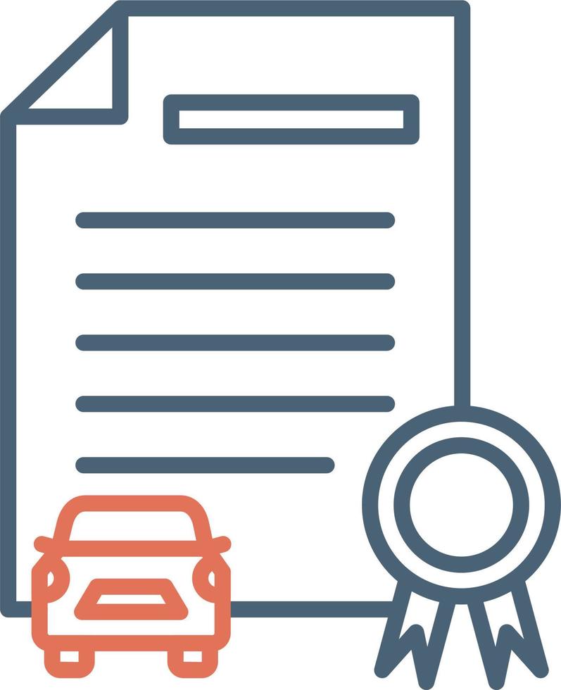 Driving Test Vector Icon