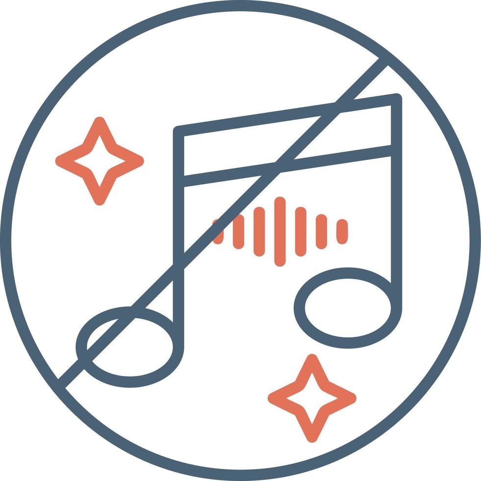 No Music Vector Icon