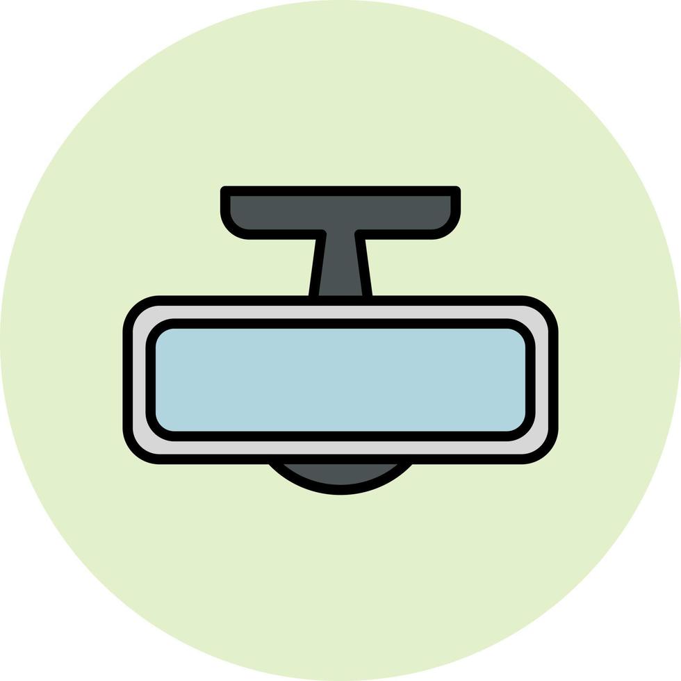 Rear Mirror Vector Icon