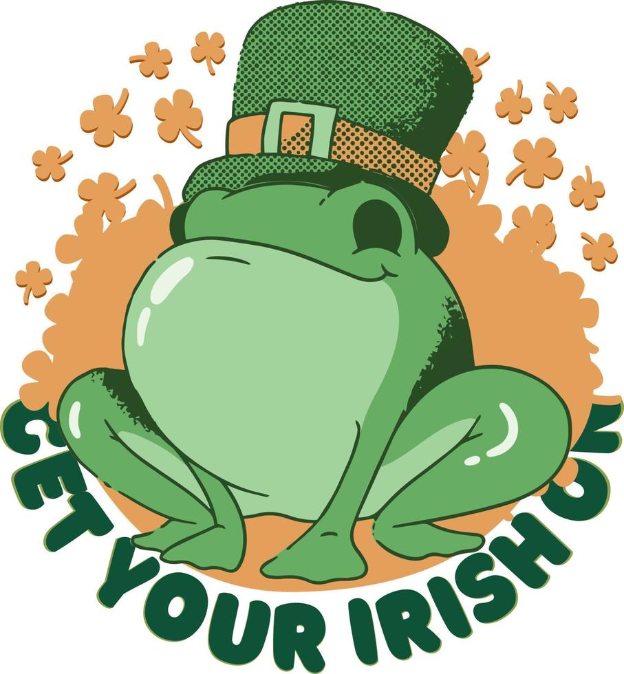 Frog Animal St Patricks Ger Your Irish On tote bag 2023 design vector