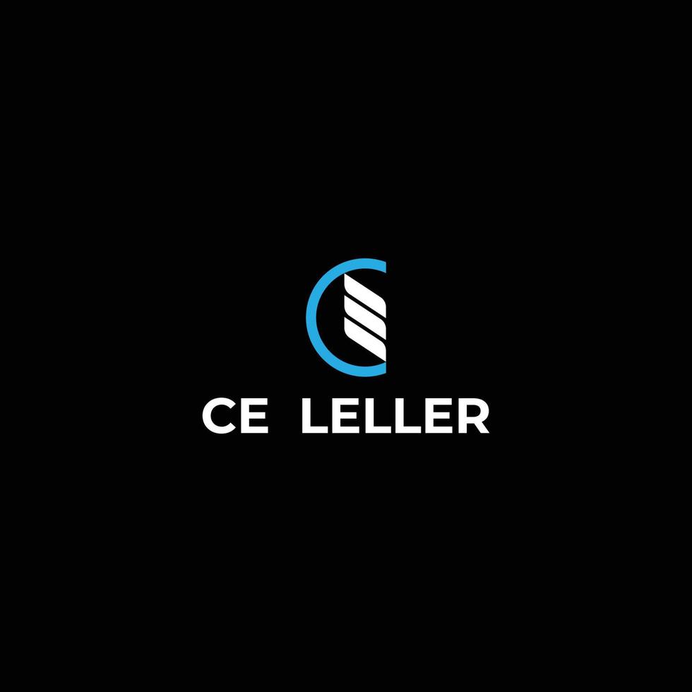 Ce c e letter logo design creative icon modern vector