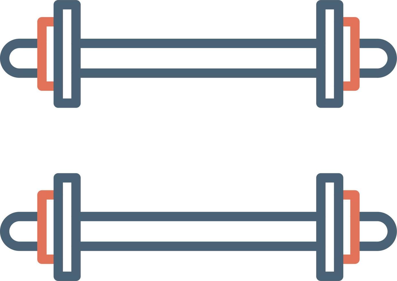 Weighted Bars Vector Icon