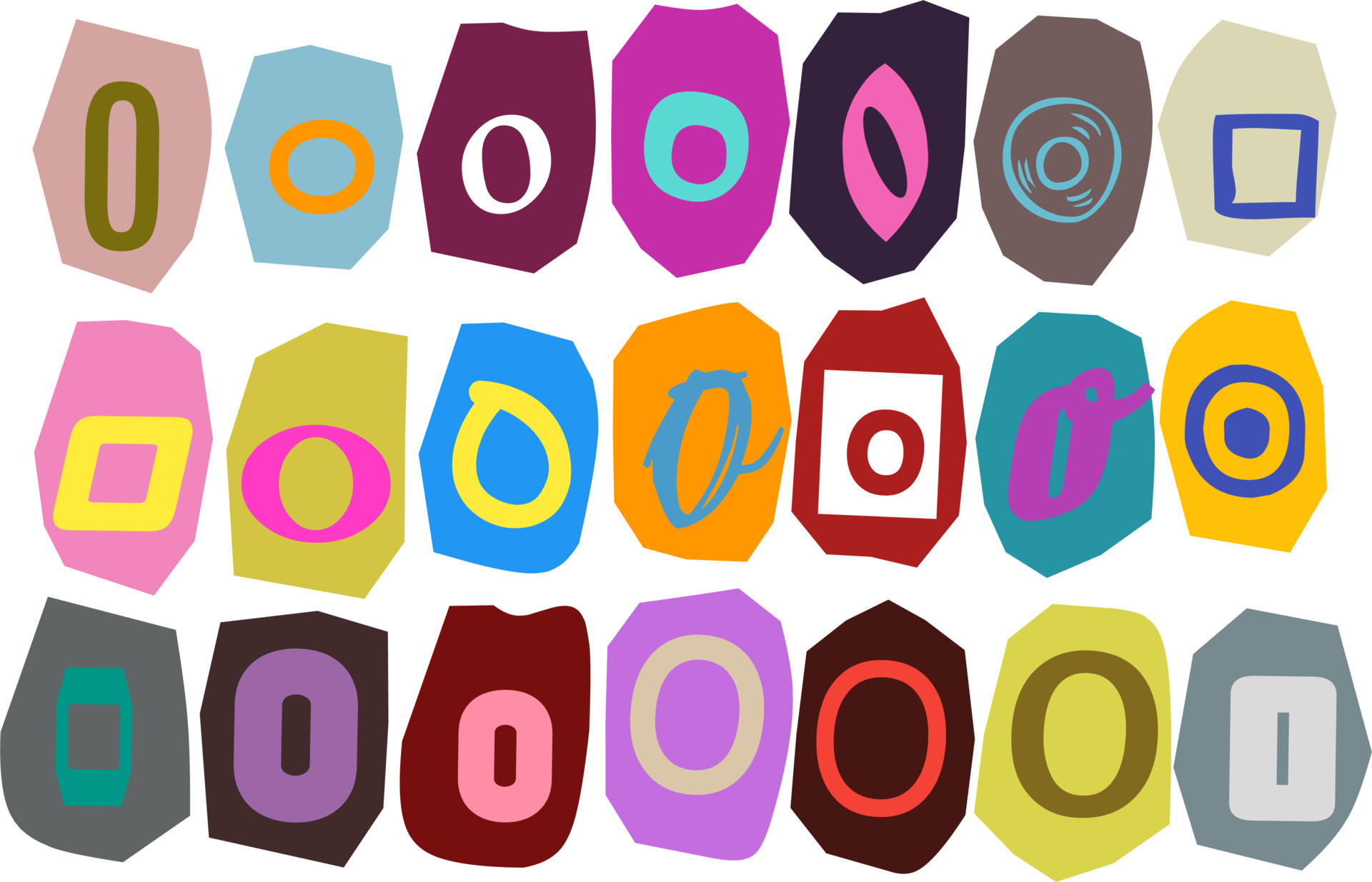 Alphabet O Vector Cut Newspaper And Magazine Letters Paper Style alphabet-o-vector-cut-newspaper-and-magazine-letters-paper-style