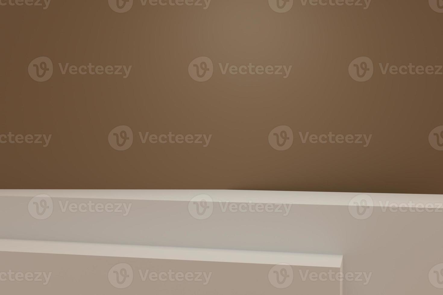 3D rendering scene with podium and abstract background. podium for cosmetic product presentation. photo