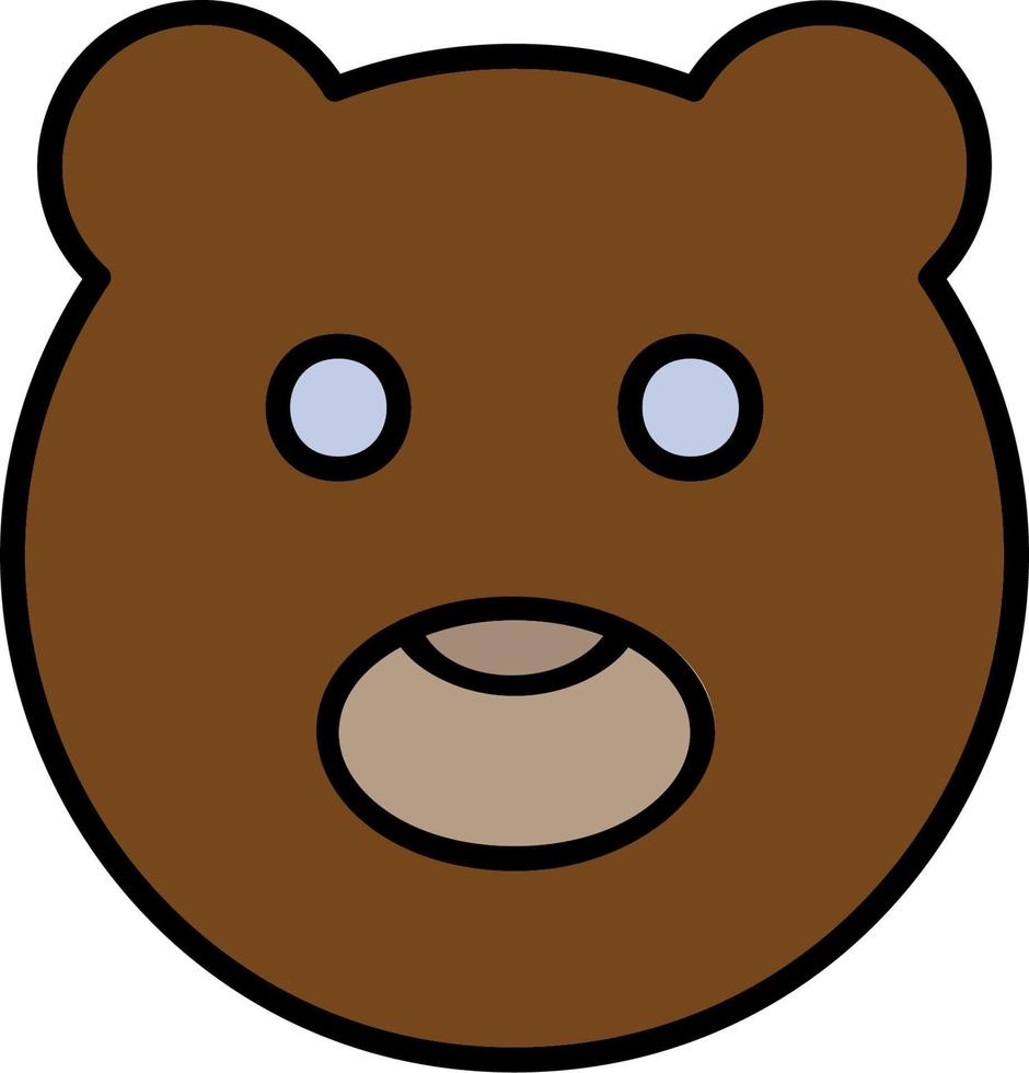 Chocolatey Bear Vector Icon