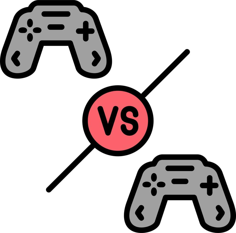 Player VS Player Vector Icon