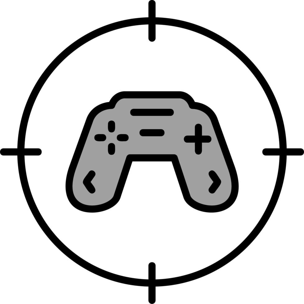 icono de vector de juego de tiro