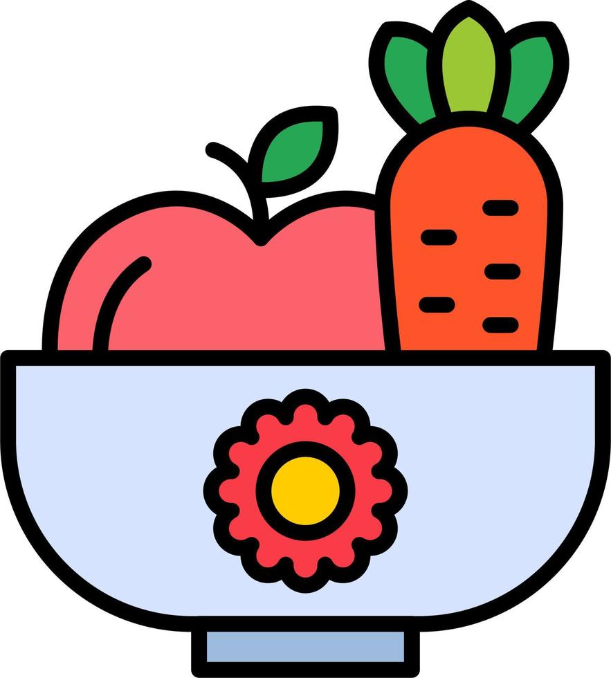 icono de vector de alimentos saludables