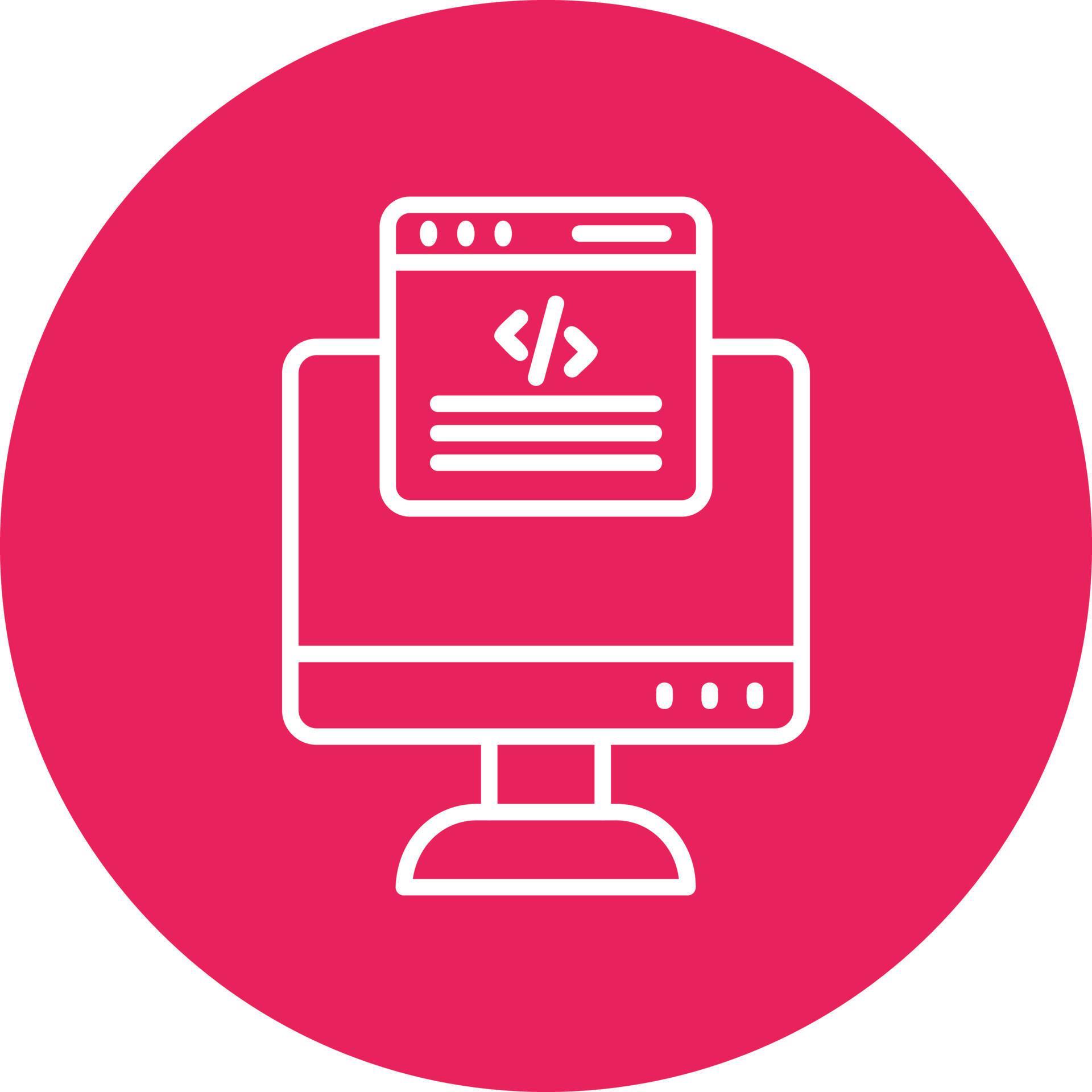 Web Programming Vector Icon 20929095 Vector Art at Vecteezy