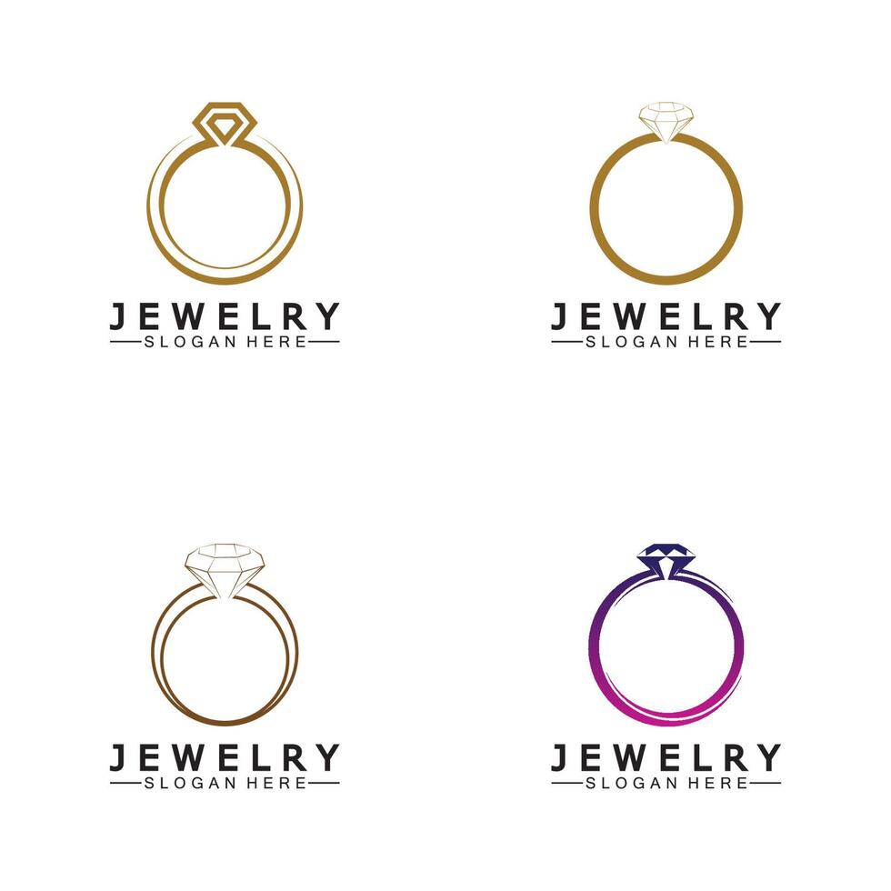 resumen diamante para joyería negocio logo diseño concepto vector