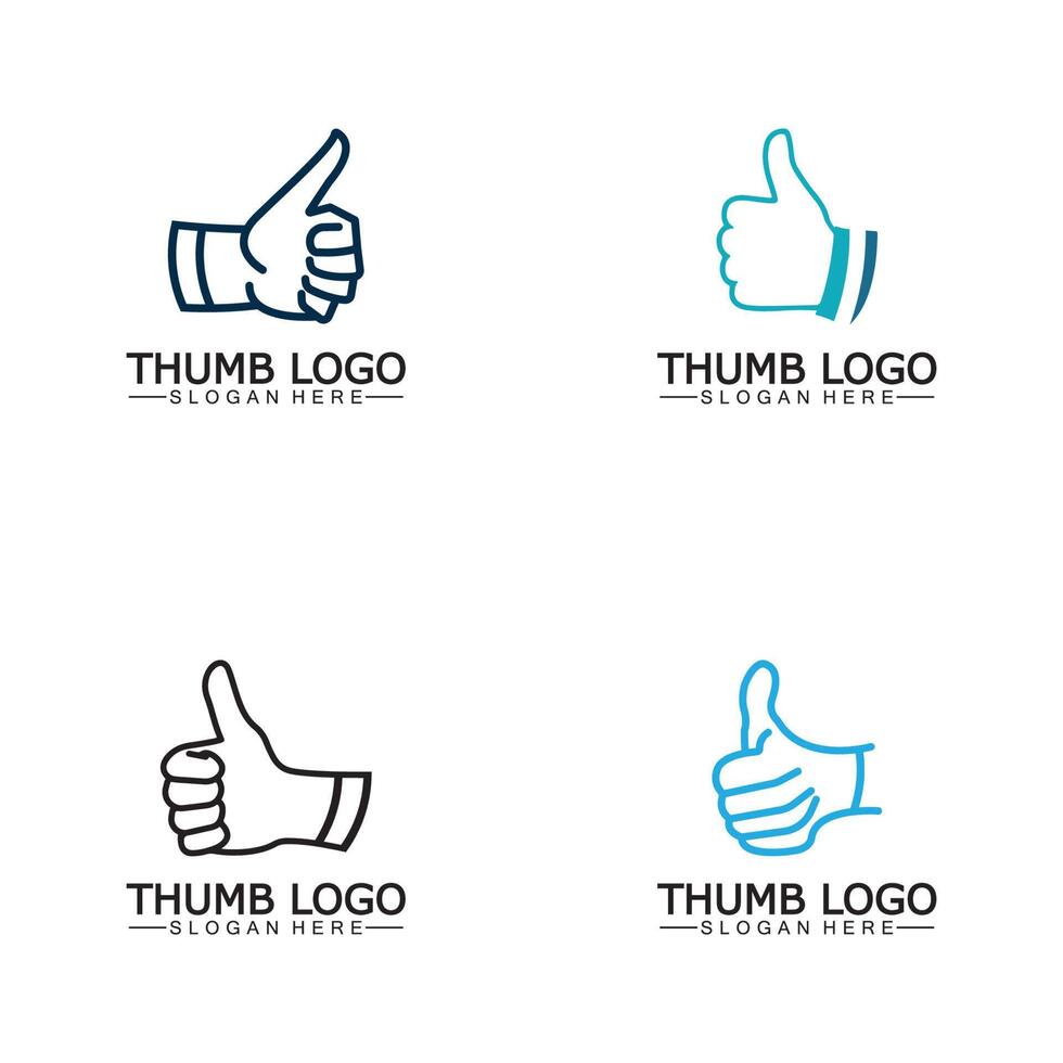 Thumb up concept logo template.Good symbol for your web site design, logo, app,Vector illustration. vector