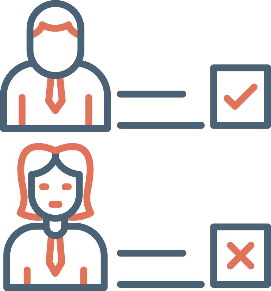 Selected Candidate Vector Icon