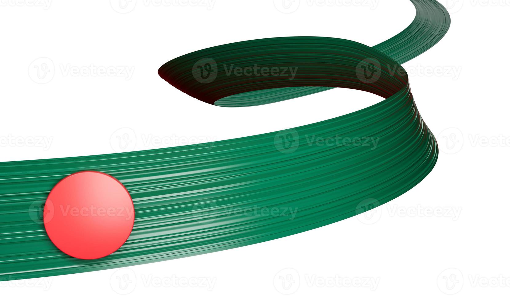 3d Flag Of Bangladesh Country Shiny Wavy 3d Flag Ribbon Isolated On White Background 3d illustration photo