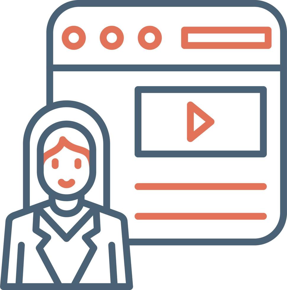 Blogger Vector Icon