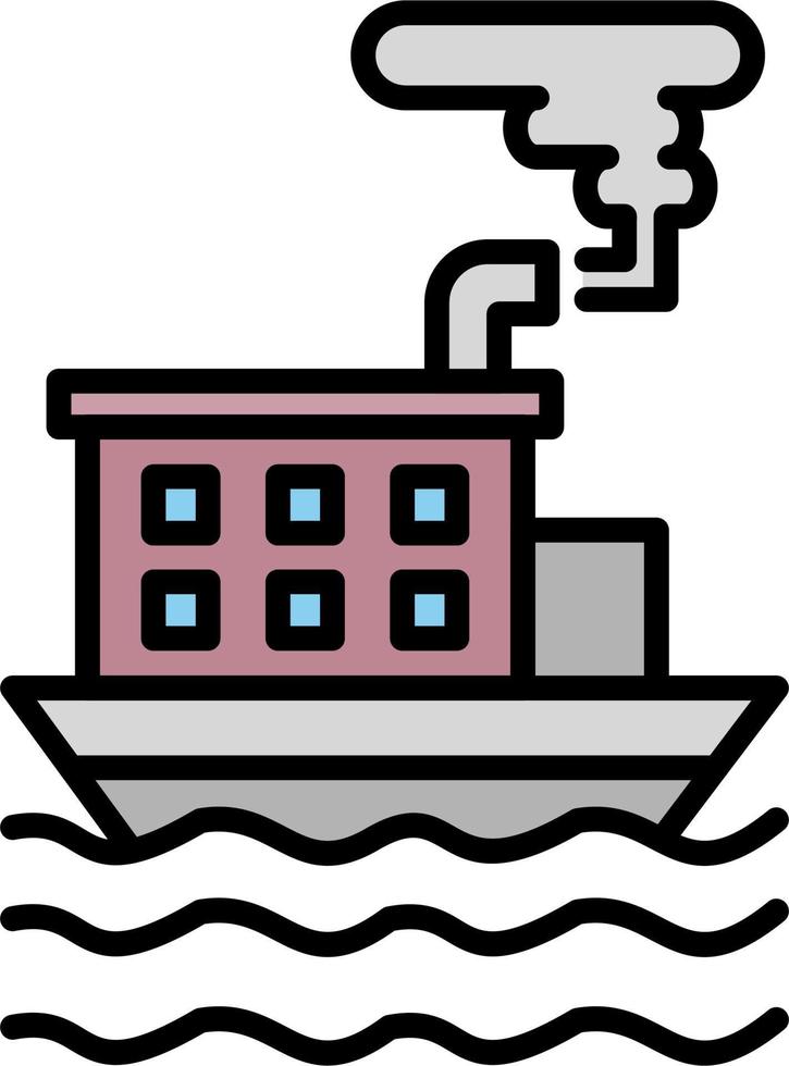 icono de vector de barco