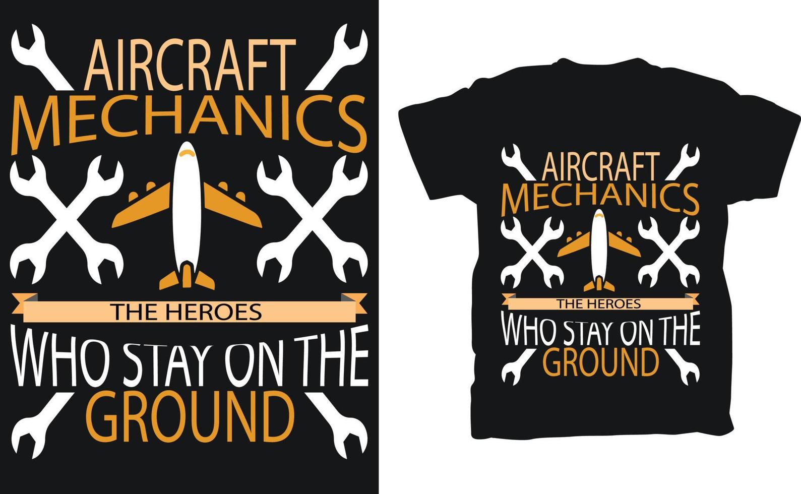 Aircraft Mechanic The Heroes Vintage Classic Style Unisex Graphic vector