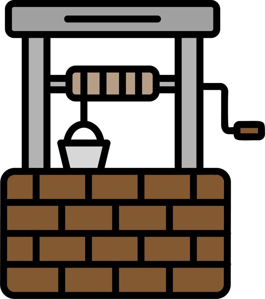 Water Well Vector Icon