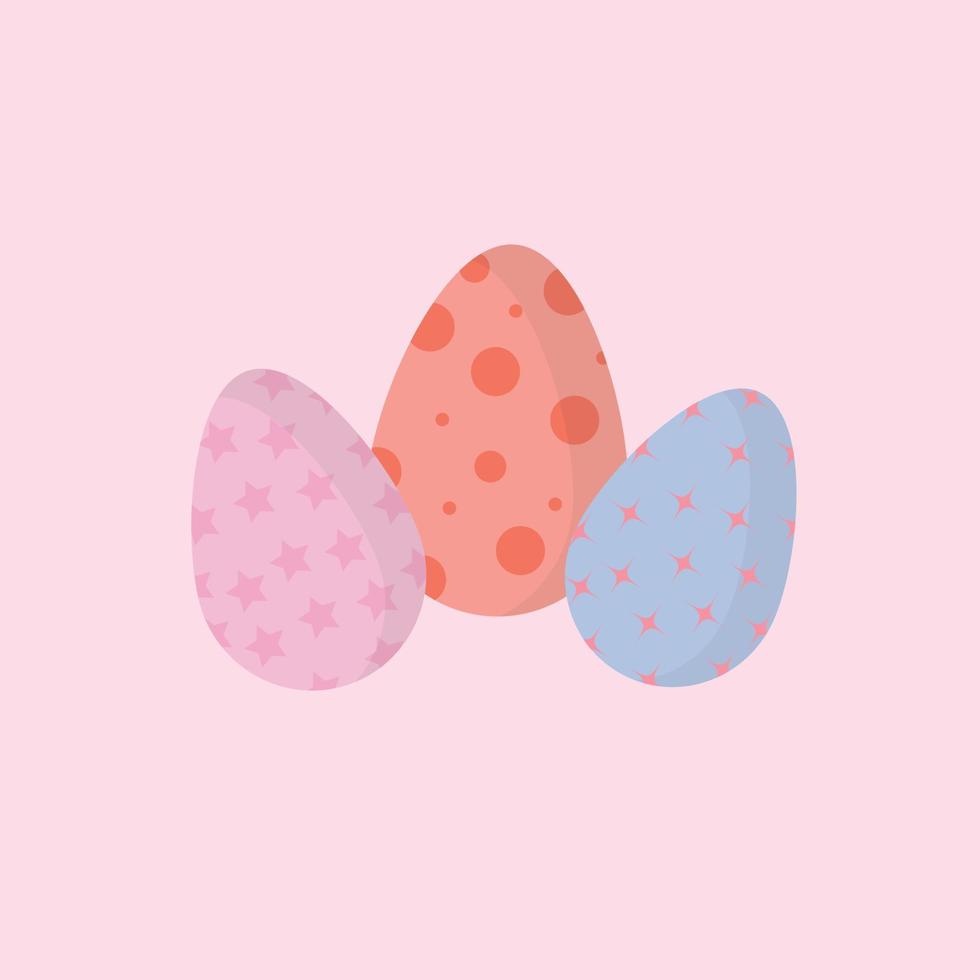 Easter eggs set vector