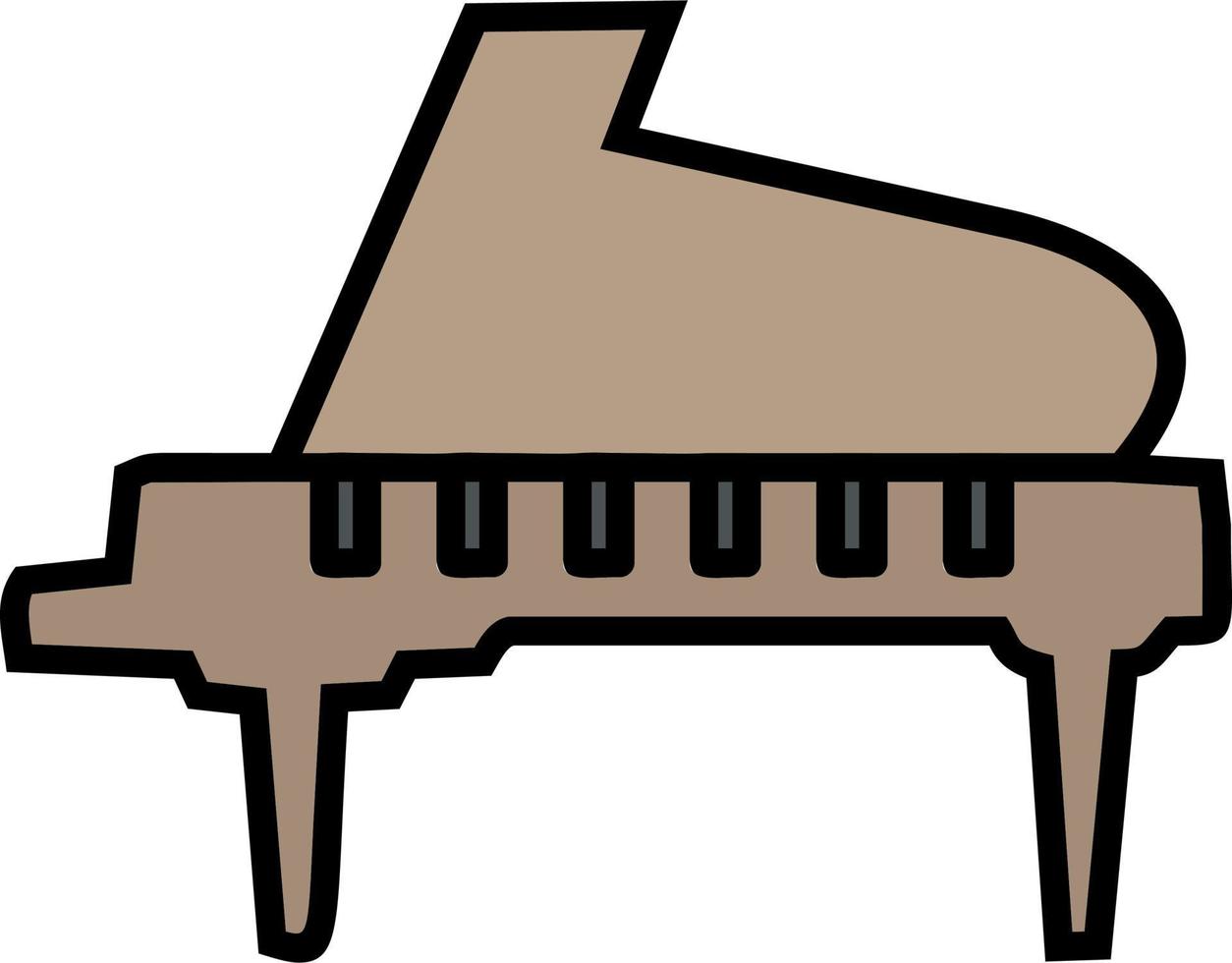 Grand Piano Vector Icon