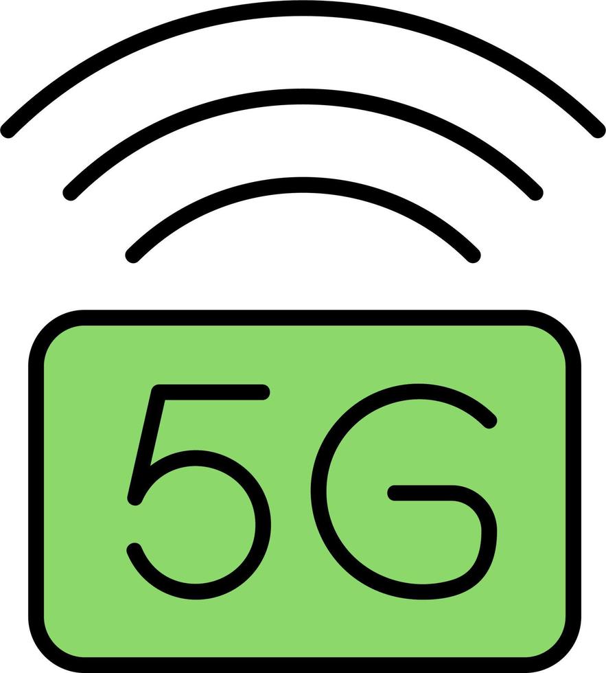 5g Wifi Signal Vector Icon