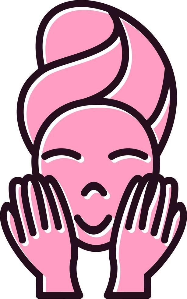 Wash face Vector Icon