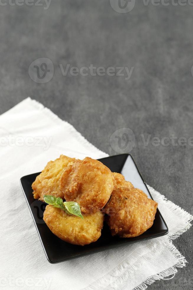 Perkedel Kentang, Indonesian Potato Patties Fritter. photo