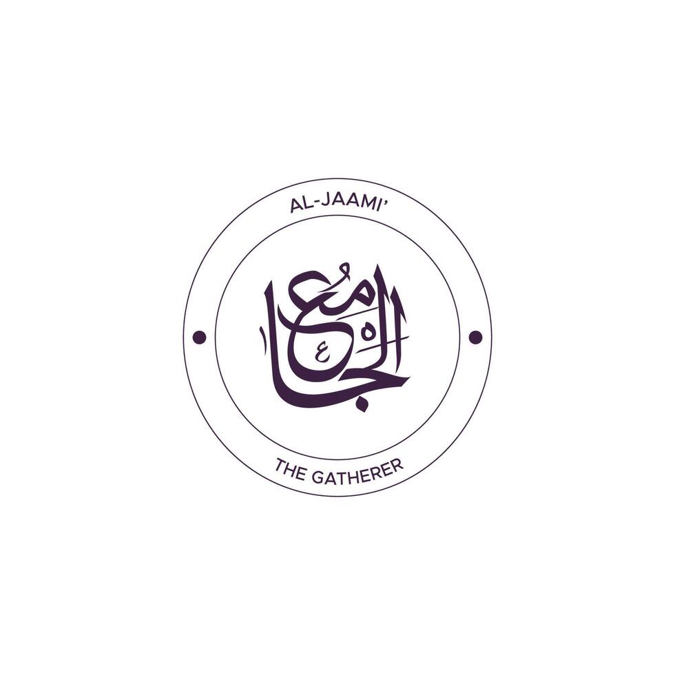 Allah's Name with meaning in Arabic Calligraphy Style 20931694 Vector