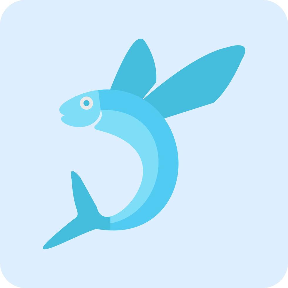 Flying Fish Vector Icon
