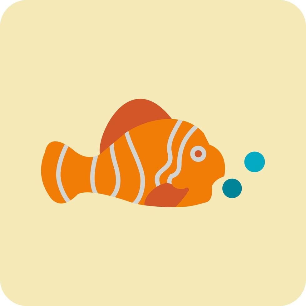 Clown Fish Vector Icon