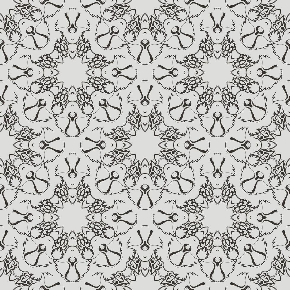 Seamless retro pattern background. Vector illustration