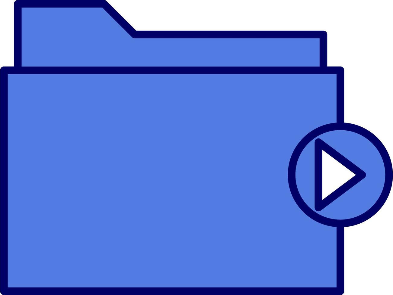 Video folder Vector Icon