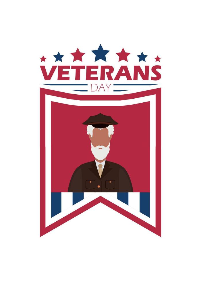 veterano día icono para tu diseño. dibujos animados estilo. vector