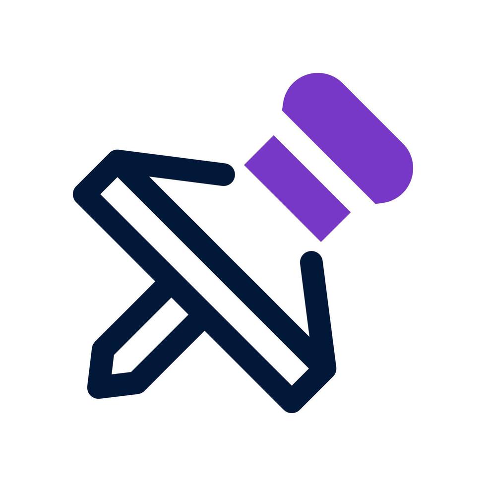 push pin icon for your website, mobile, presentation, and logo design. vector