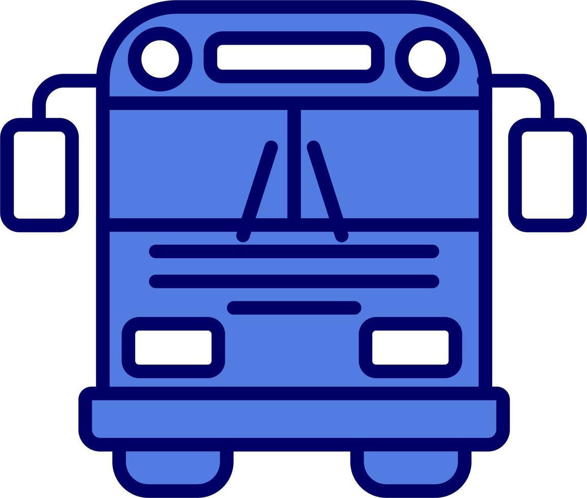 icono de vector de autobús escolar