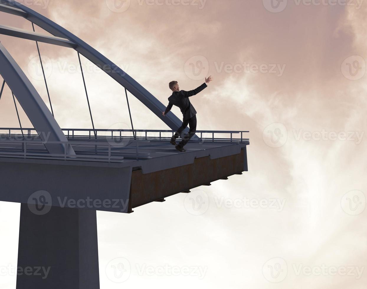 Financial collapse concept photo