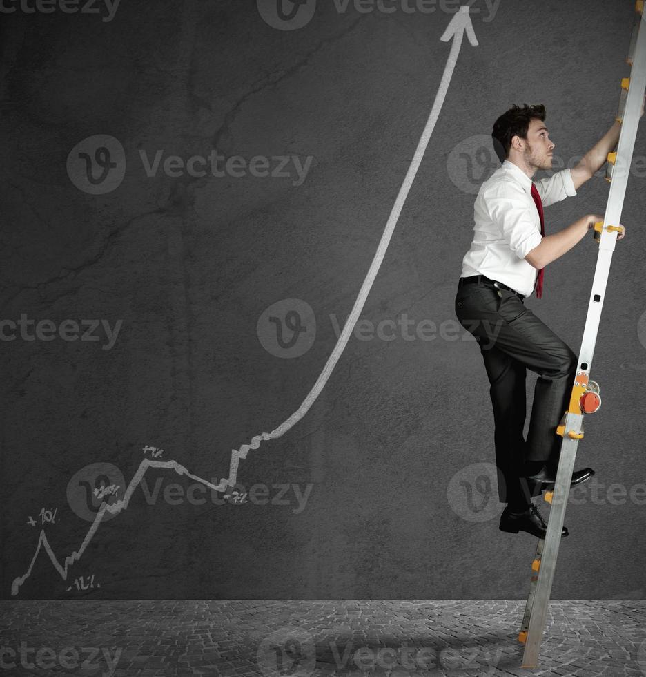 Business statistics concept photo