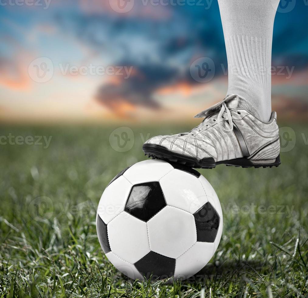 Football sport close-up photo