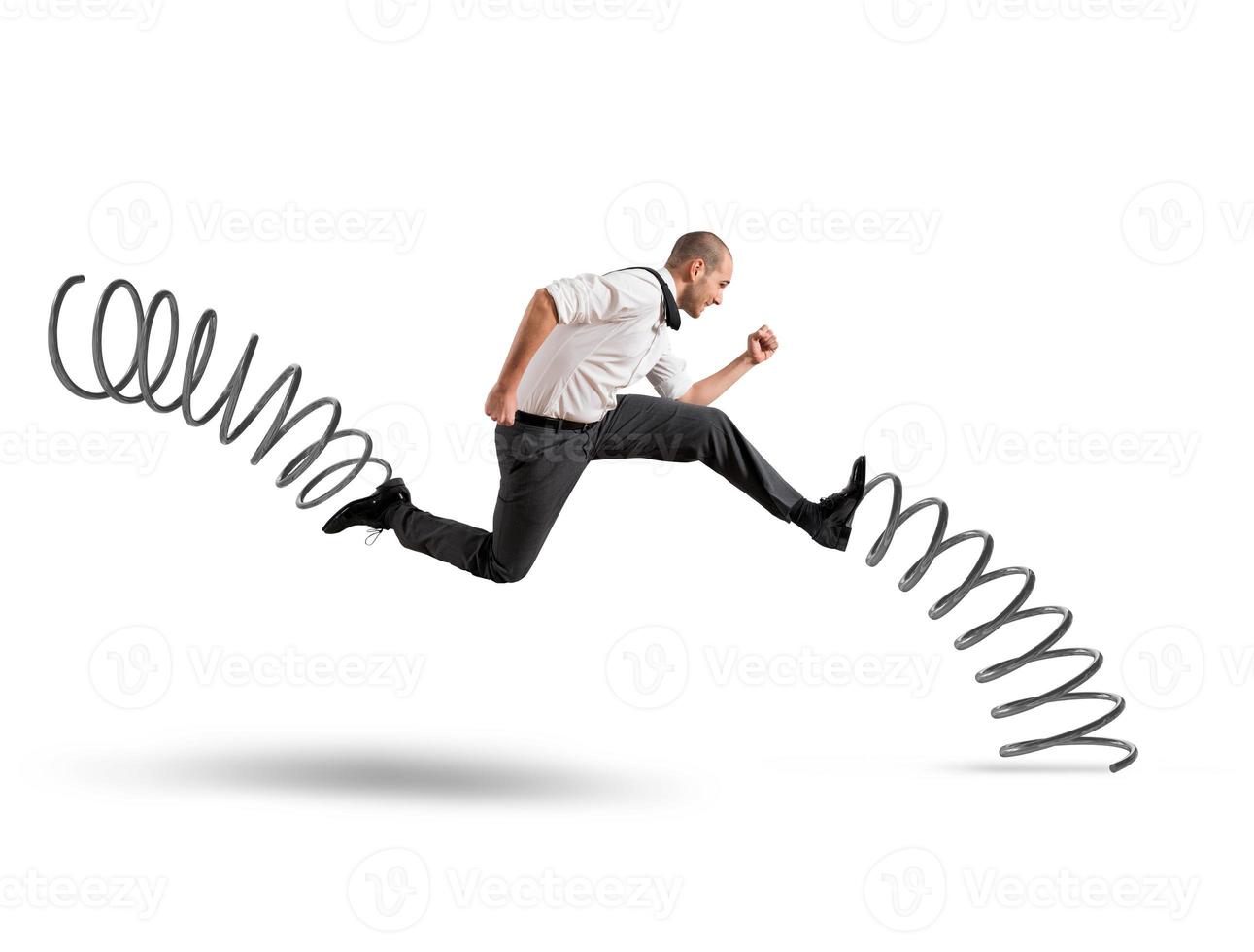 Fast businessman concept photo