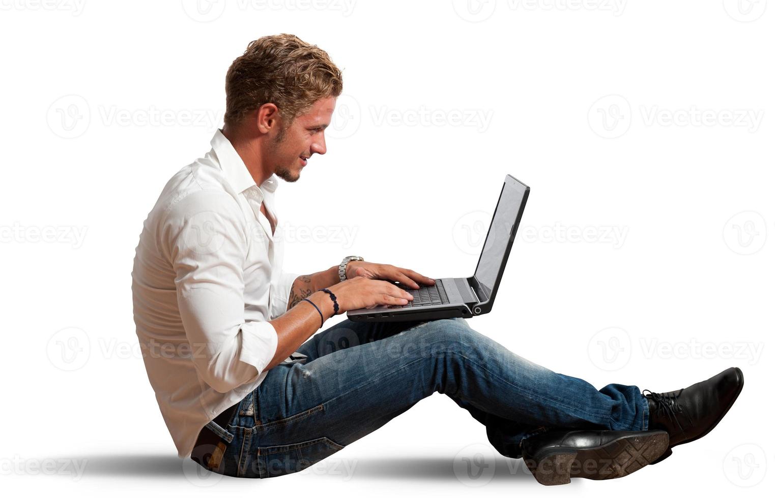 Man on Laptop photo