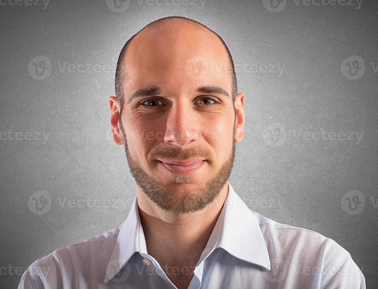 Serene businessman portrait photo