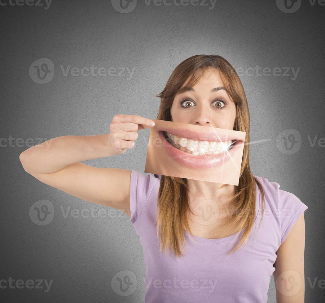 Woman with Bright smile photo