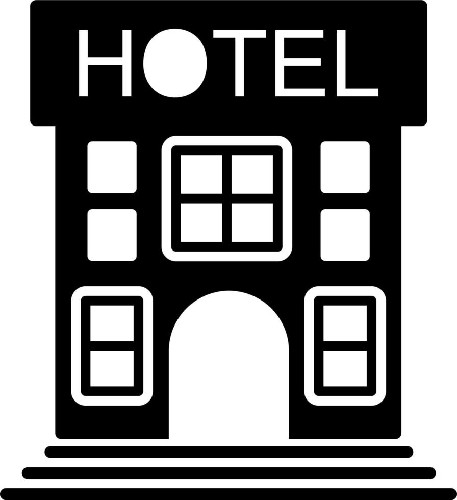 icono de vector de hotel