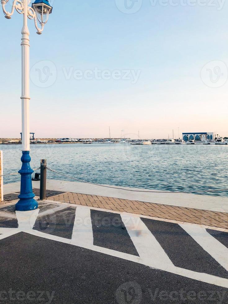 Nature splendor at the sea port a harmony of land and ocean photo