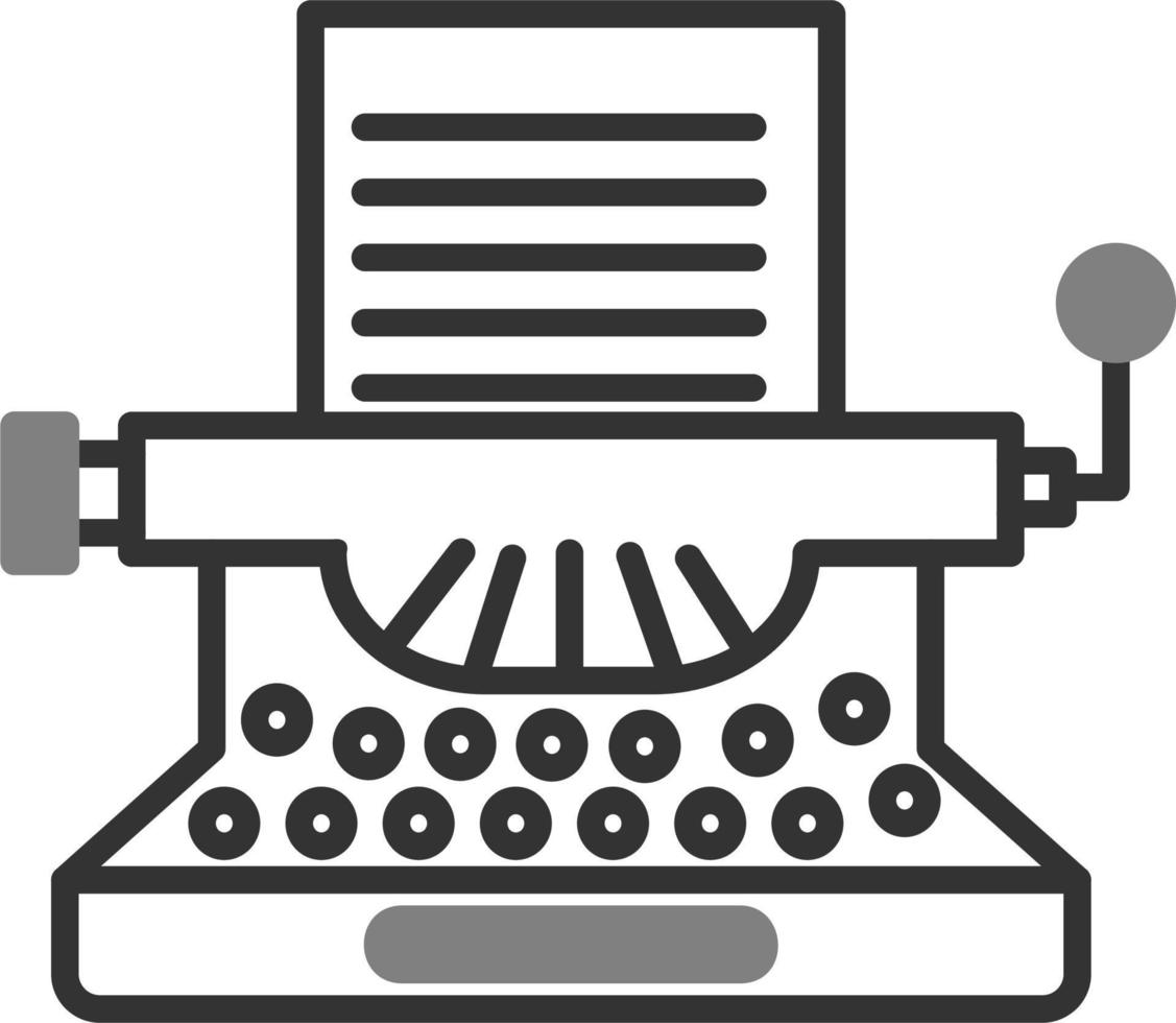 Typewriter Vector Icon