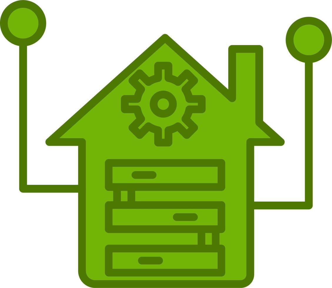 Data Warehouse Vector Icon