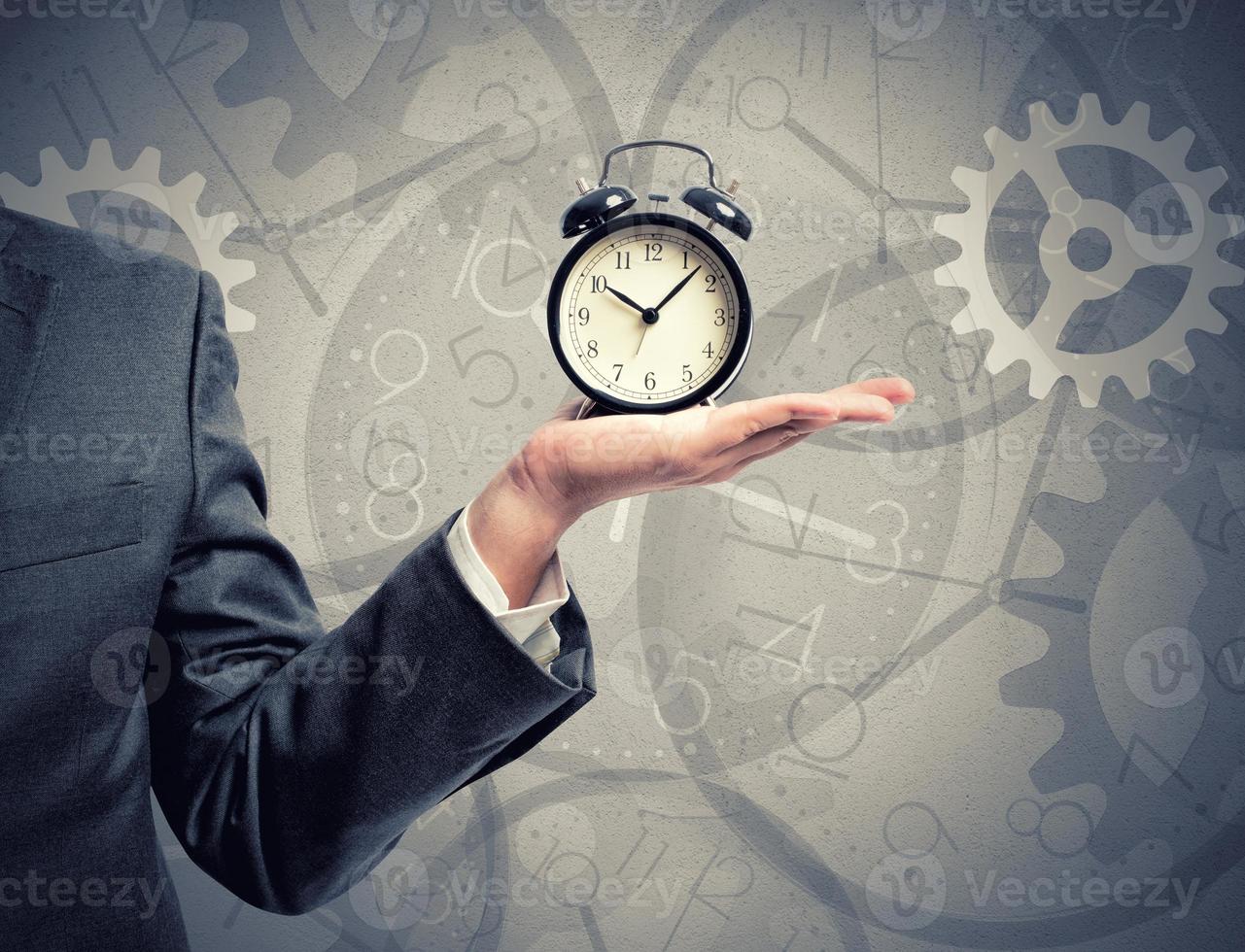 Time concept with clock photo