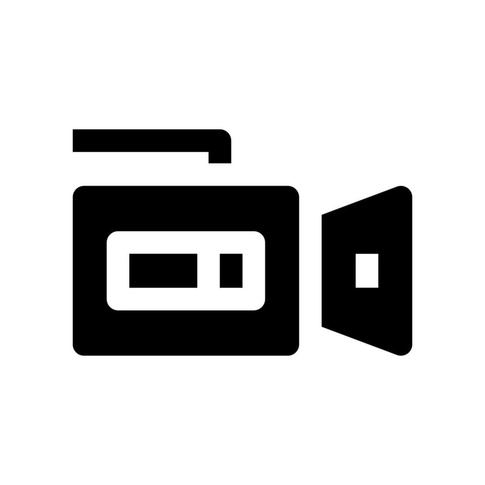 icono de cámara de video para su sitio web, móvil, presentación y diseño de logotipo. vector