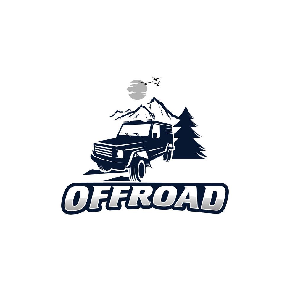 off road logo template design vector