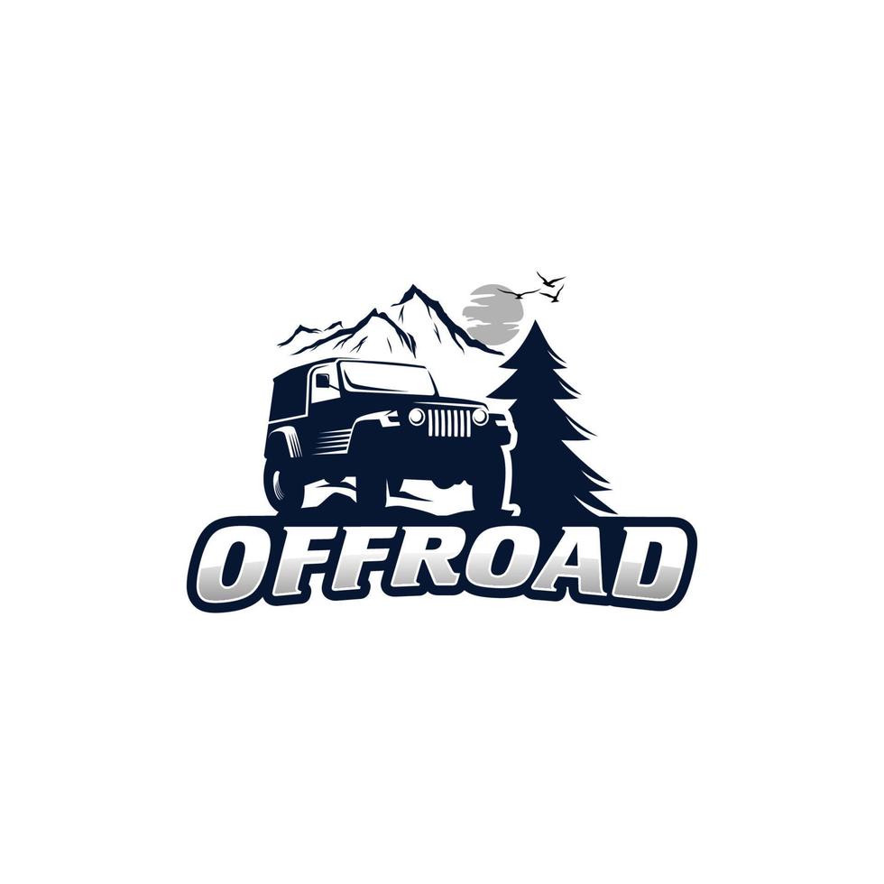 off road logo template design vector